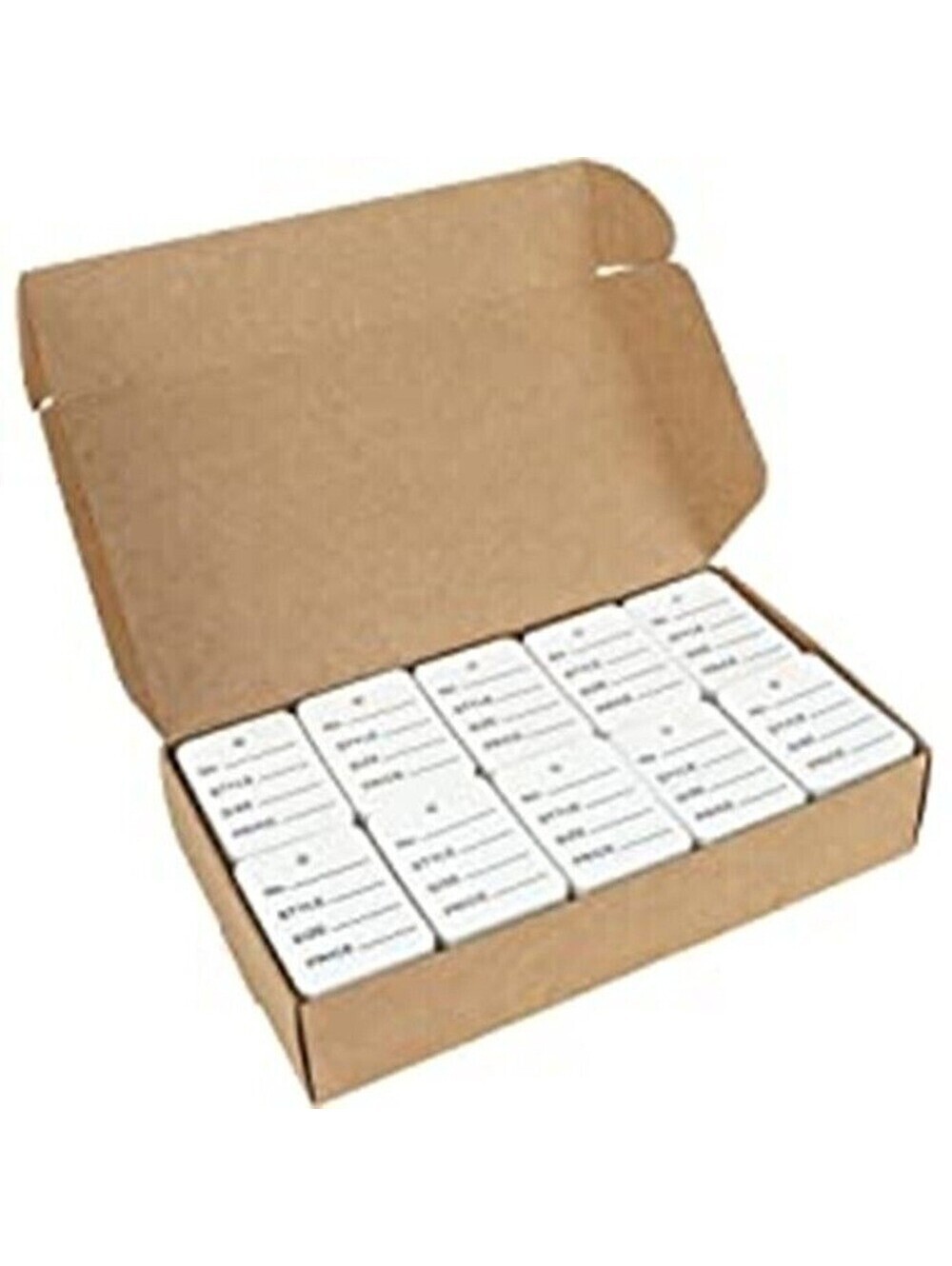 Bulk White String Price Tags for Clothing & Jewelry - 1000 Labels